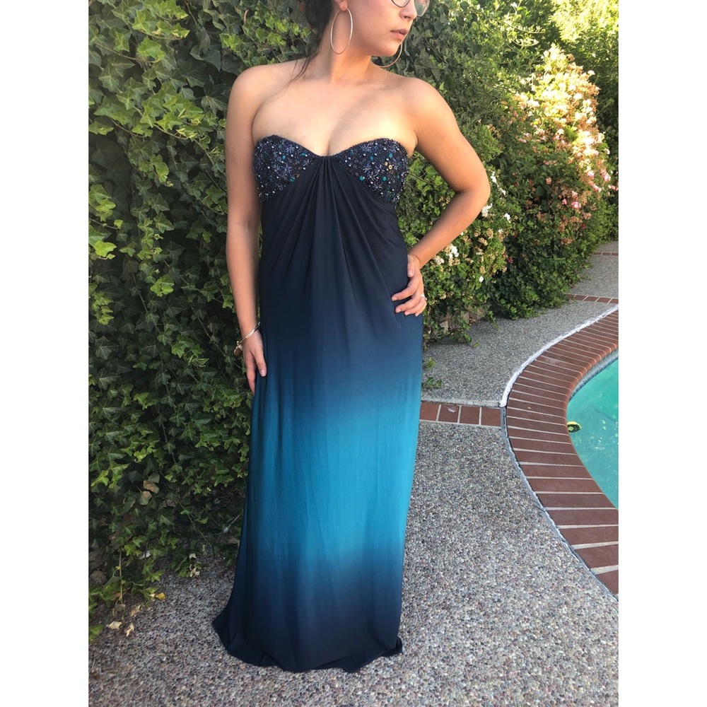 Adrianna Papell Boutique Ombré Gradient Gown